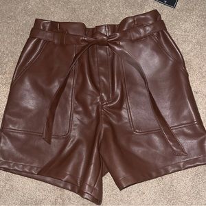 NWT Bagatelle womens leather shorts. Size M